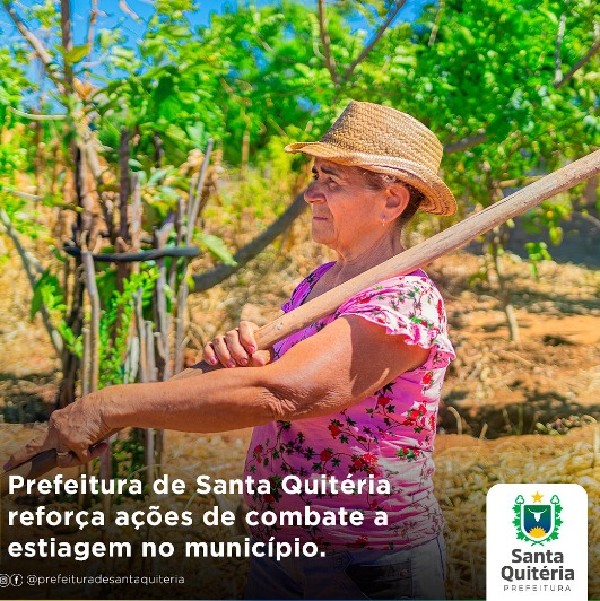 PREFEITURA DE SANTA QUITERIA REFORÇA AÇÕES DE COMBATE A ESTIAGEM NO MUNICÍPIO